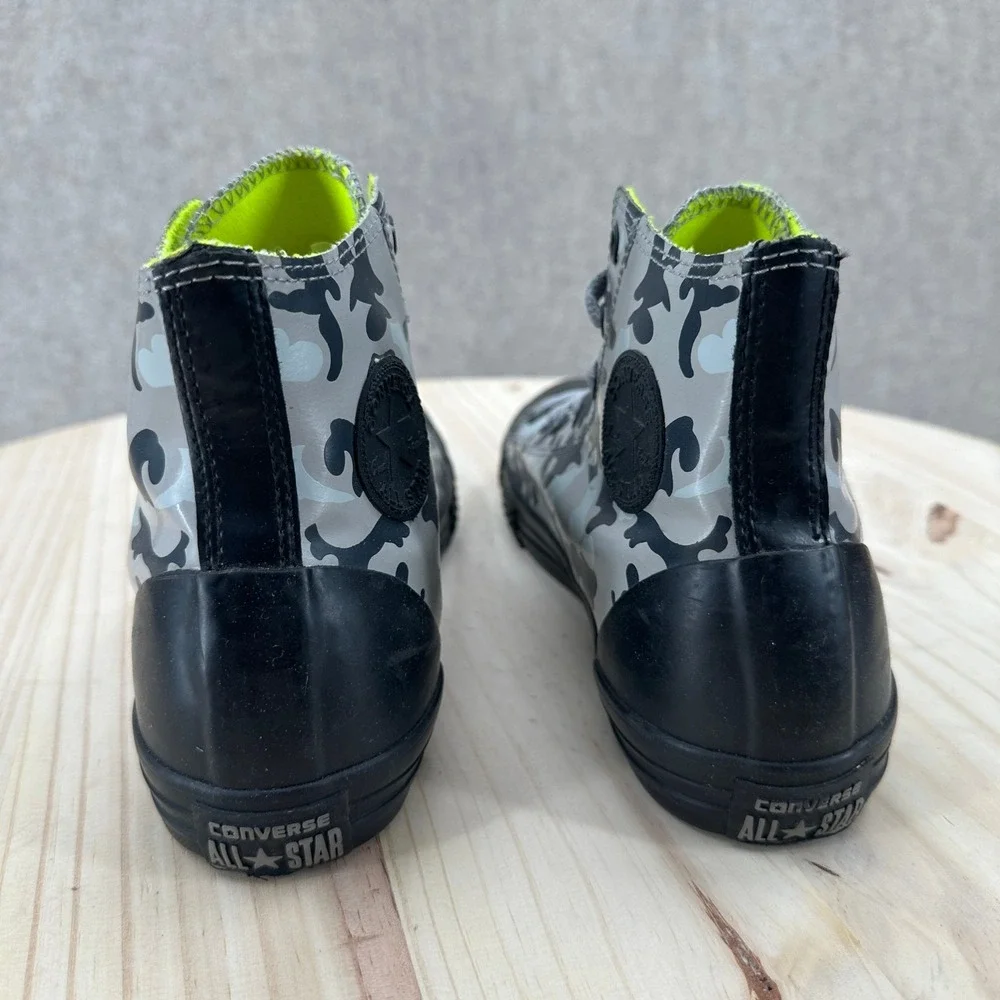 Converse Chuck Taylor Rubber Hi Camo Grey Black Neon Rain Boot‎ Sneakers 6